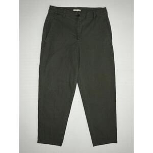 Eileen Fisher Pants Size 4P Green Organic Cotton Hemp Blend Capri Pants